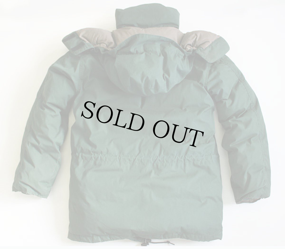 画像2: 80s USA製 EddieBauerエディーバウアー フード付き ダウンジャケット 緑 S★パーカー (2)