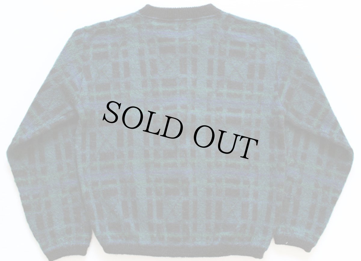 画像2: 60s Lamb knit モヘヤニット フルジップ セーター L  (2)