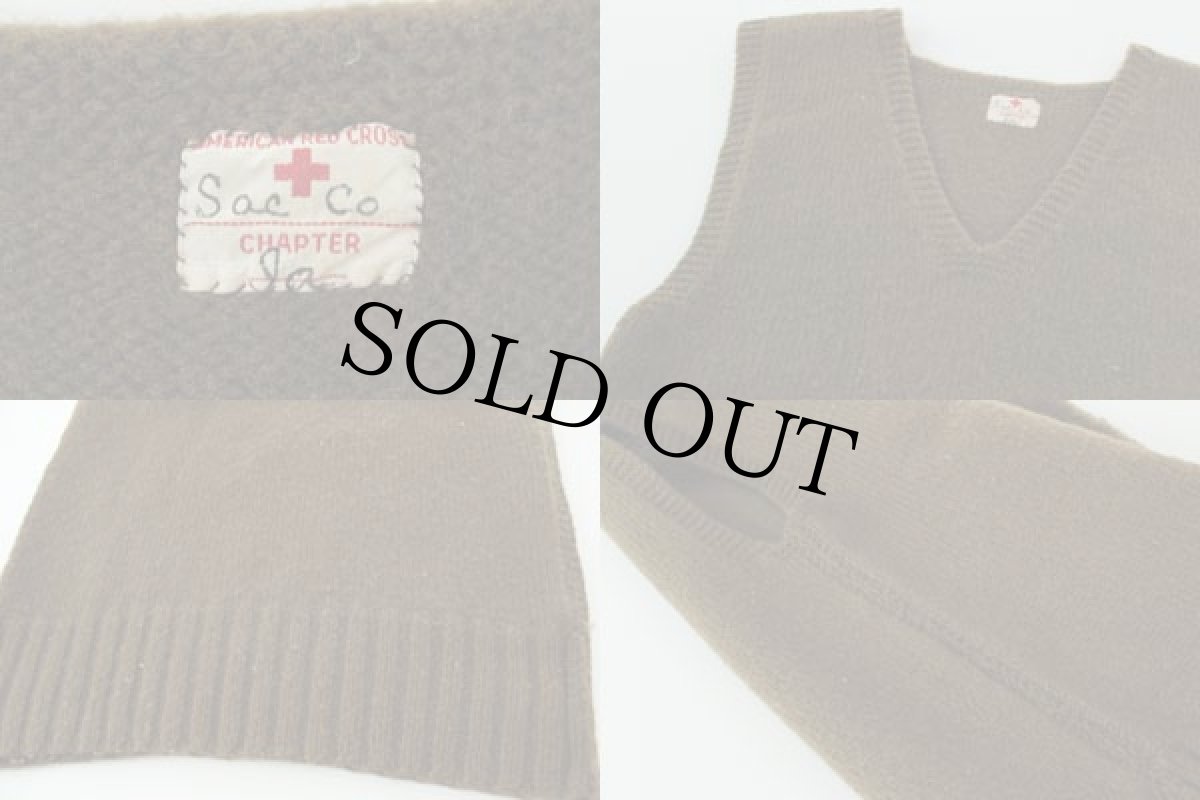 画像3: WW2 AMERICAN RED CROSS ニットベスト (3)