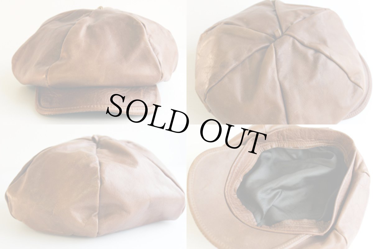 画像3: 70s ビッグアップル レザーキャスケット 59.5cm (3)