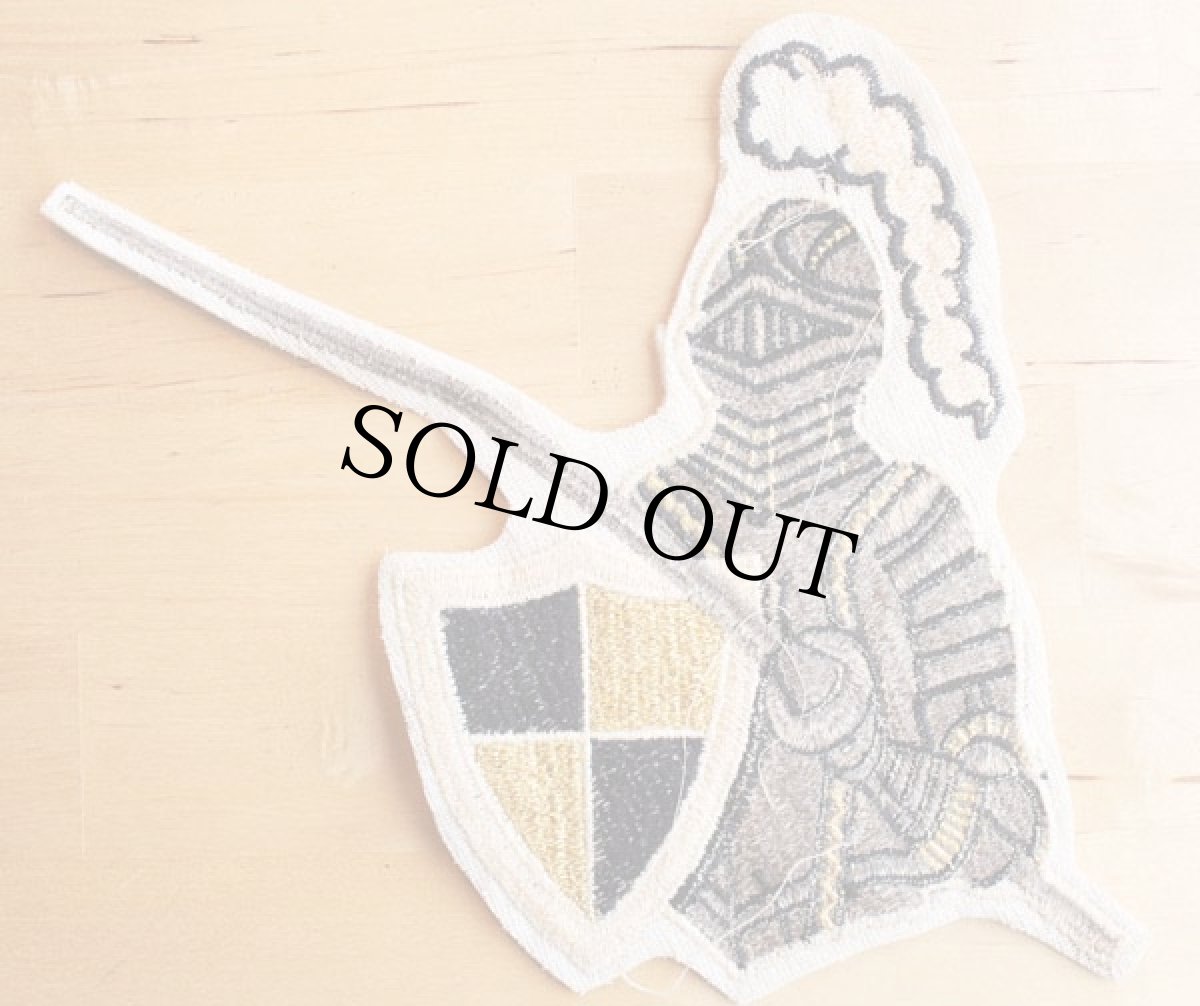 画像2: デッドストック★ビンテージ ナイト パッチ★ワッペン 騎士 (2)