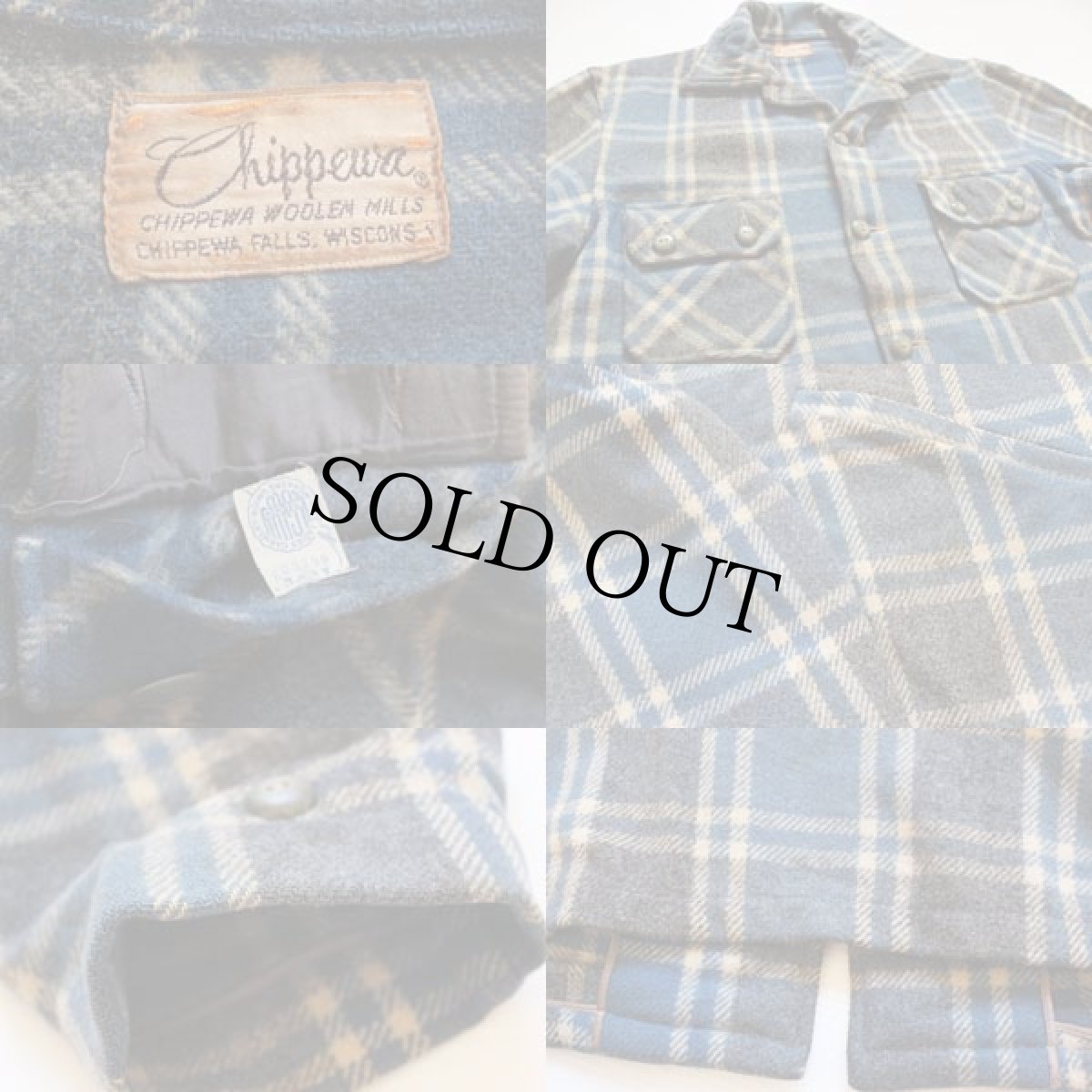 画像3: 50s Chippewaチペワ チェック ウールジャケット (3)