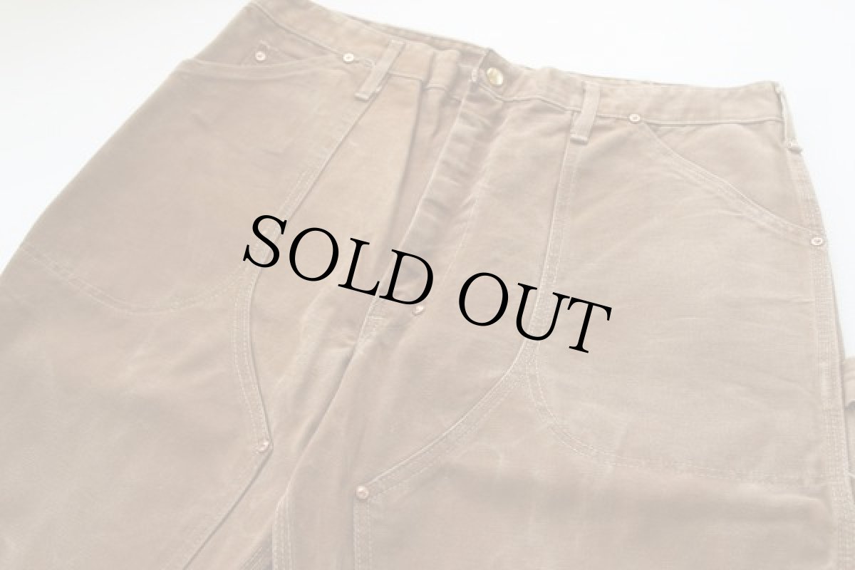 画像2: 70s carharttカーハート ダック地 ダブルニー パンツ w36 (2)