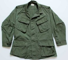 画像1: 60s 米軍 U.S.ARMY ジャングルファティーグジャケット 3rd ノンリップ S-S (1)