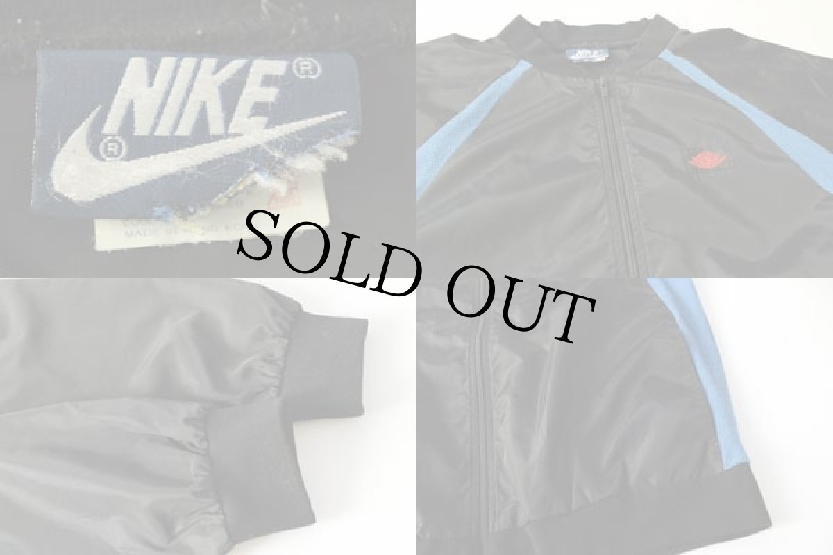 画像3: 80s NIKEナイキ AIR JORDAN エア ジョーダン ナイロンジャケット 黒×青 (3)