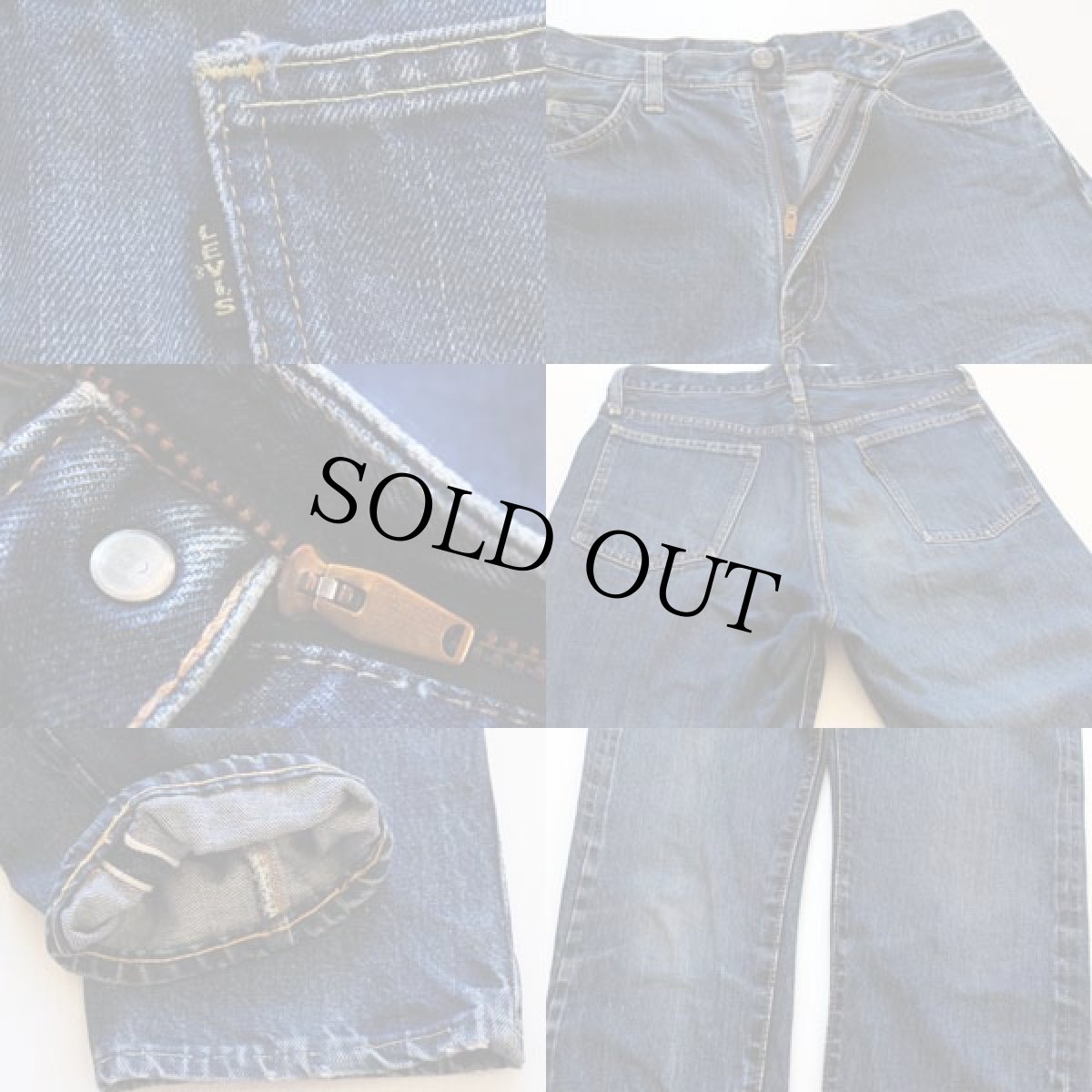 画像3: 60s LEVI'Sリーバイス 605 BIGE デニムパンツ w32★606 (3)