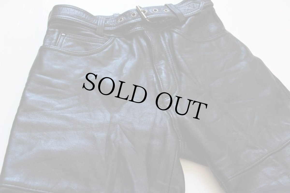 画像2: 80s Hein Gericke HARLEY-DAVIDSONハーレー ダビッドソン レザーパンツ 黒 32 (2)