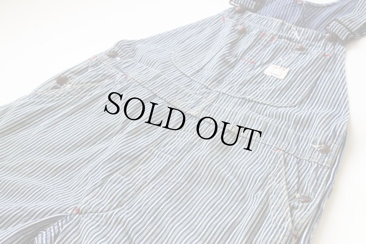 画像2: 60s BIGMACビッグマック ランダムヒッコリー ストライプ オーバーオール (2)