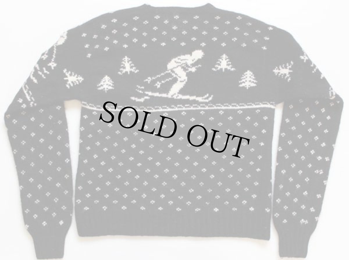 画像2: ポロ ラルフローレン スキー柄 メリノウール ハンドニット セーター L (2)