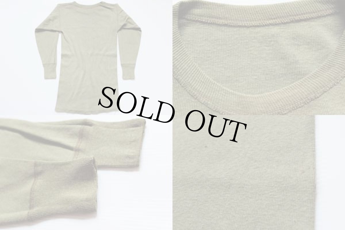 画像3: 40s 米軍 U.S.ARMY クルーネック ウール×コットン アンダーシャツ (3)