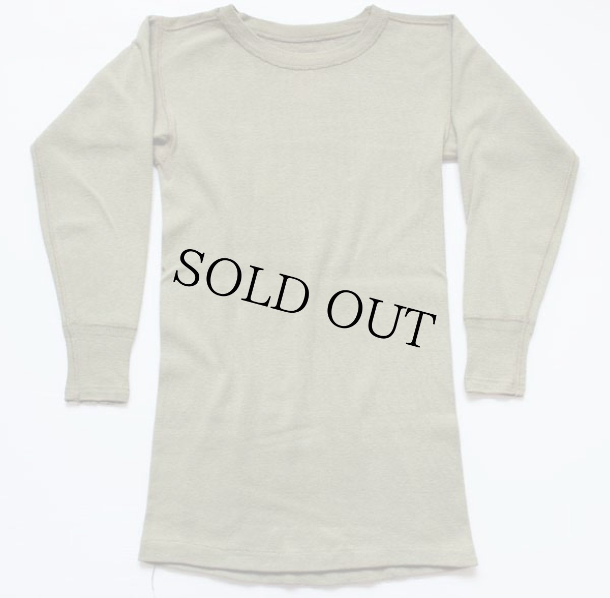 画像2: 40s 米軍 U.S.ARMY クルーネック ウール×コットン アンダーシャツ (2)