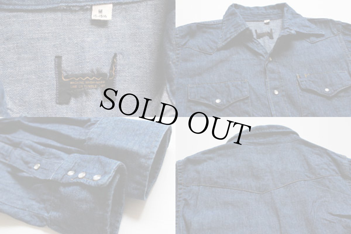 画像3: 70s Sears ROEBUCKS デニム ウエスタンシャツ M (3)