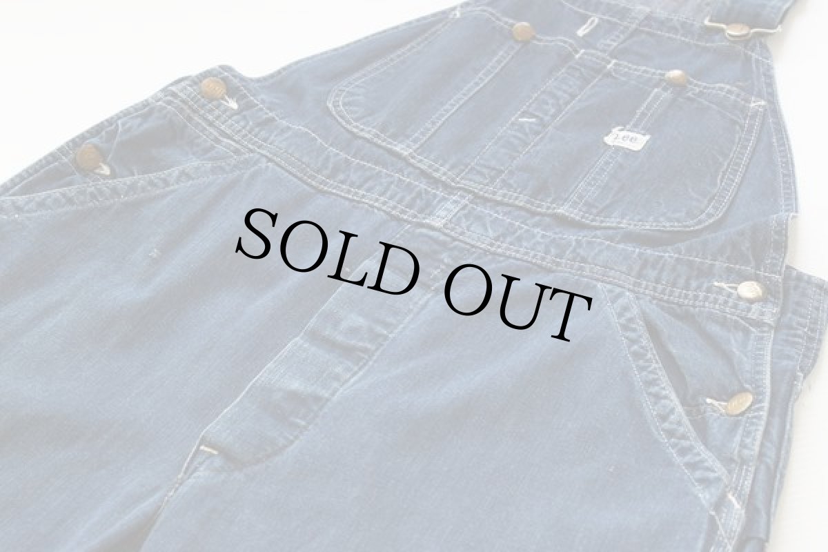 画像2: 60s USA製 Leeリー JELT DENIMジェルトデニム オーバーオール (2)