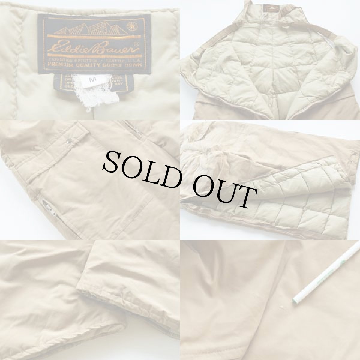 画像3: 70s EddieBauerエディーバウアー ダウン オーバーオール★フィッシング (3)
