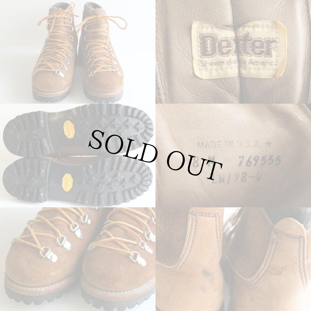 画像3: 80s USA製 Dexter スエードレザー マウンテンブーツ 8M (3)