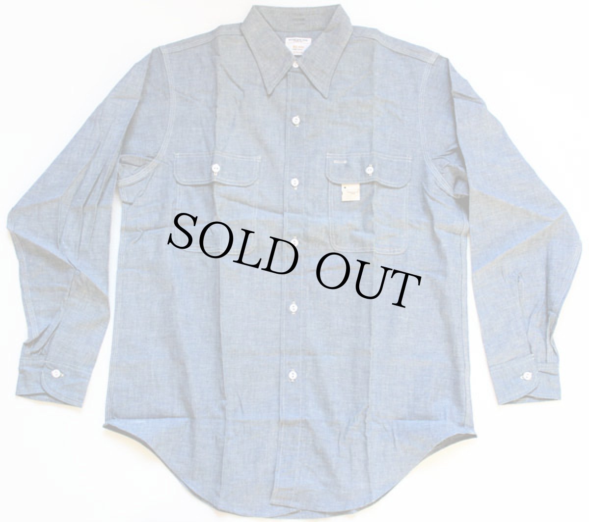 画像2: デッドストック★70s JCPenney BIGMACビッグマック シャンブレーシャツ M (2)