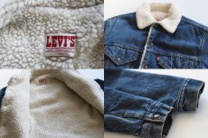 画像3: 80s  USA製 Levi'sリーバイス ボアライナー デニムジャケット 4ポケット 34 (3)