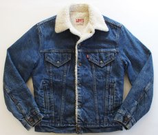 画像1: 80s  USA製 Levi'sリーバイス ボアライナー デニムジャケット 4ポケット 34 (1)