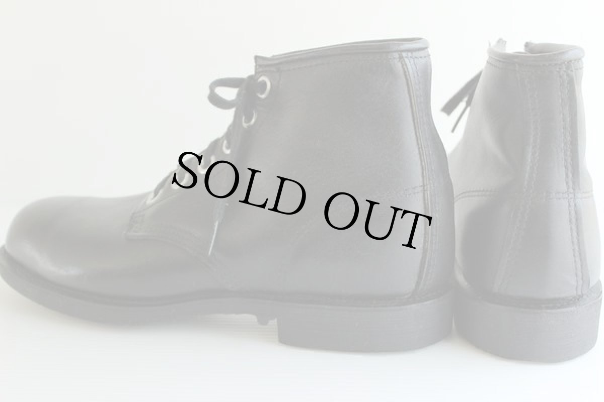 画像2: 70s USAS スチールトゥ ワークブーツ 黒 8R★チャッカ 	 (2)