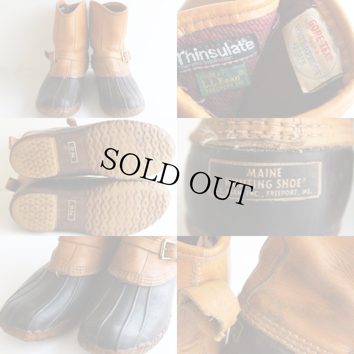 画像3: 80s L.L.Bean GORE-TEXゴアテックス メインハンティング ビーンブーツ ラウンジャー (3)