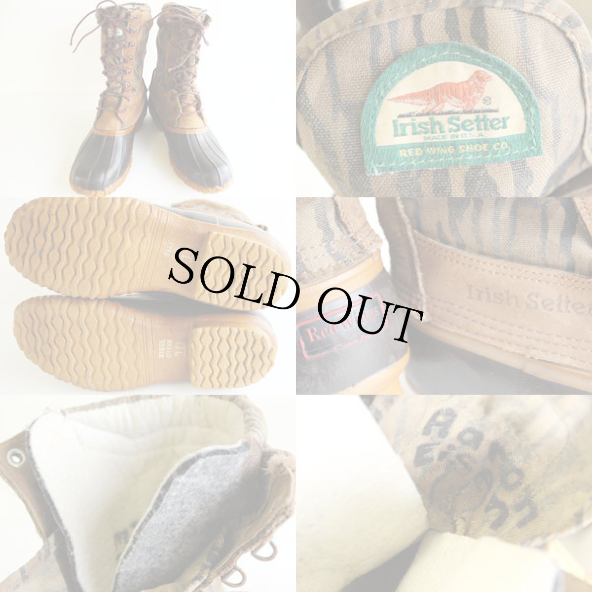 画像3: USA製 REDWINGレッドウイング 迷彩柄 ガムシュー 10★ビーンブーツ (3)