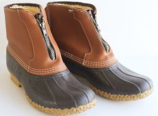 画像1: L.L.Bean ウール ラインド ジップフロント ビーンブーツ 9M (1)