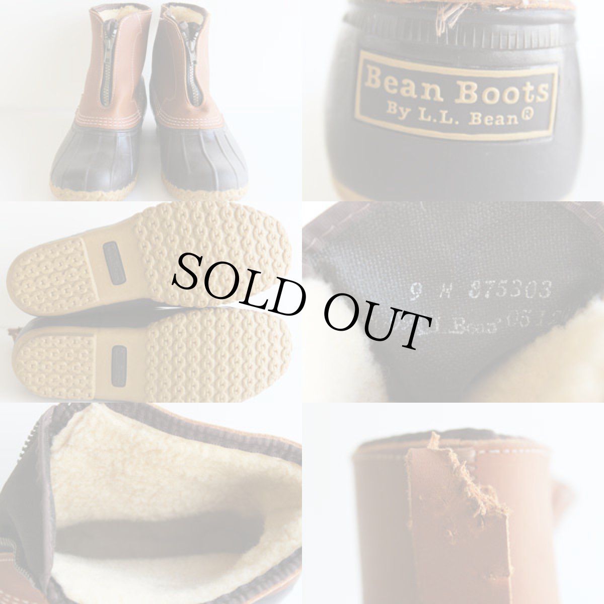 画像3: L.L.Bean ウール ラインド ジップフロント ビーンブーツ 9M (3)