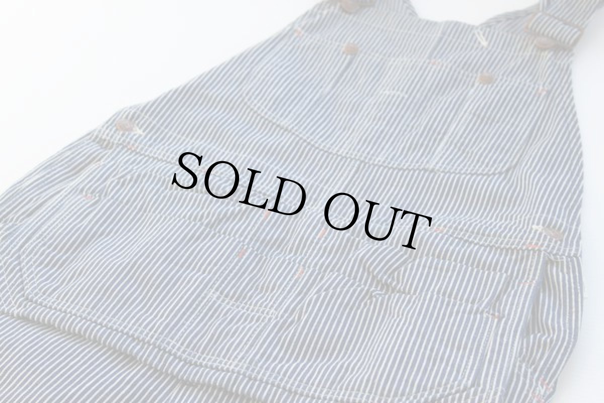 画像2: 70s Sears エプロン付き ヒッコリー オーバーオール (2)