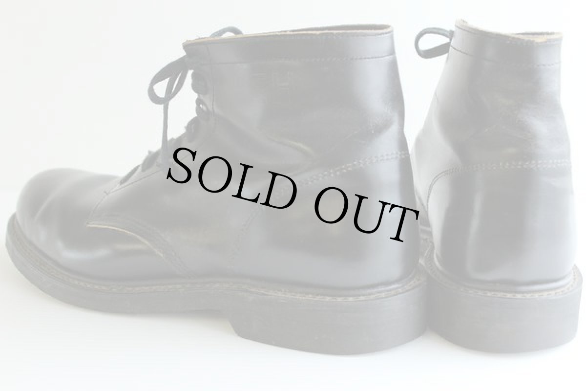 画像2: 70s EH スチールトゥ ワークブーツ 黒 9 (2)