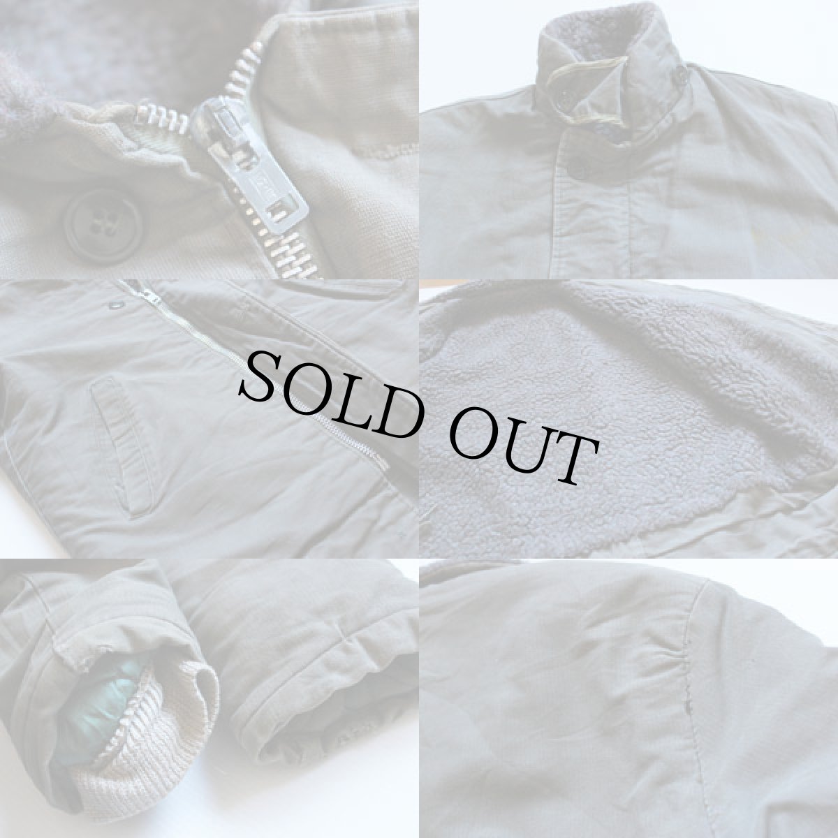 画像3: 60s 民間 N-1タイプ ボアライナー デッキジャケット オリーブドラブ (3)