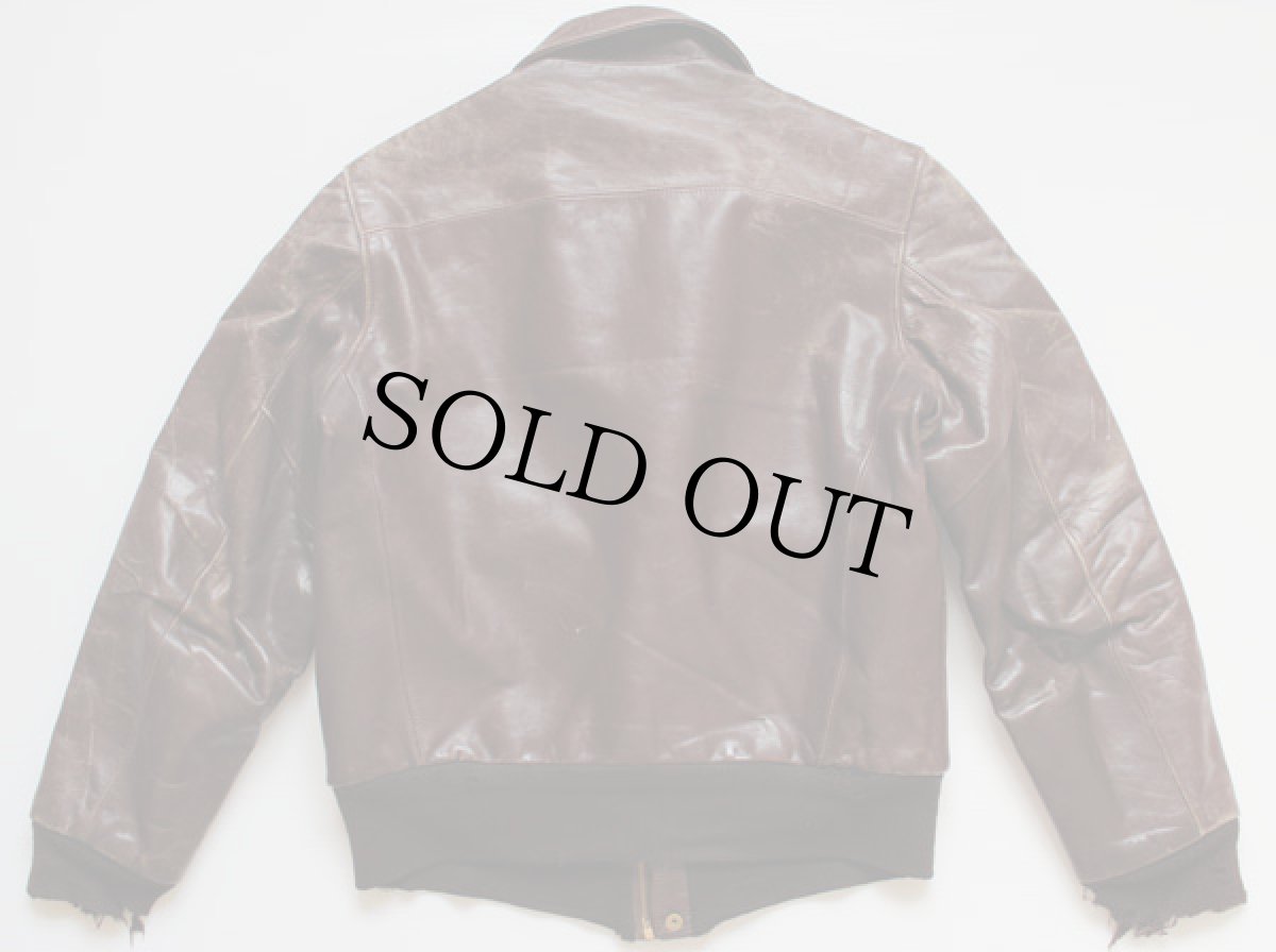 画像2: 50s A-2タイプ フライト レザージャケット (2)