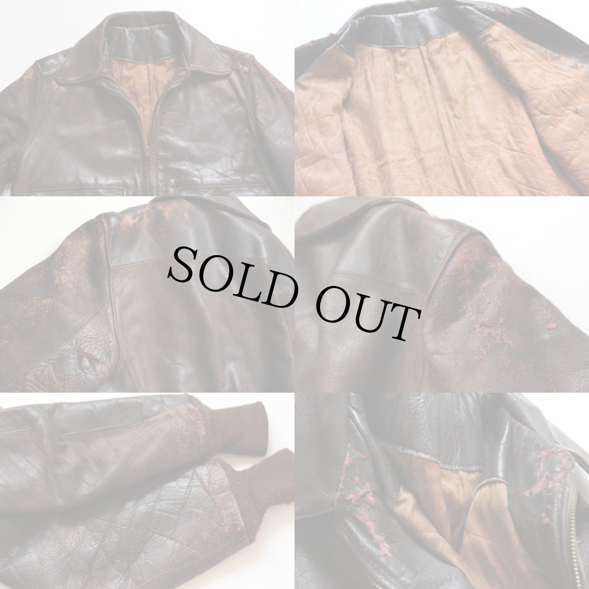 画像3: 50s A-2タイプ フライト レザージャケット (3)