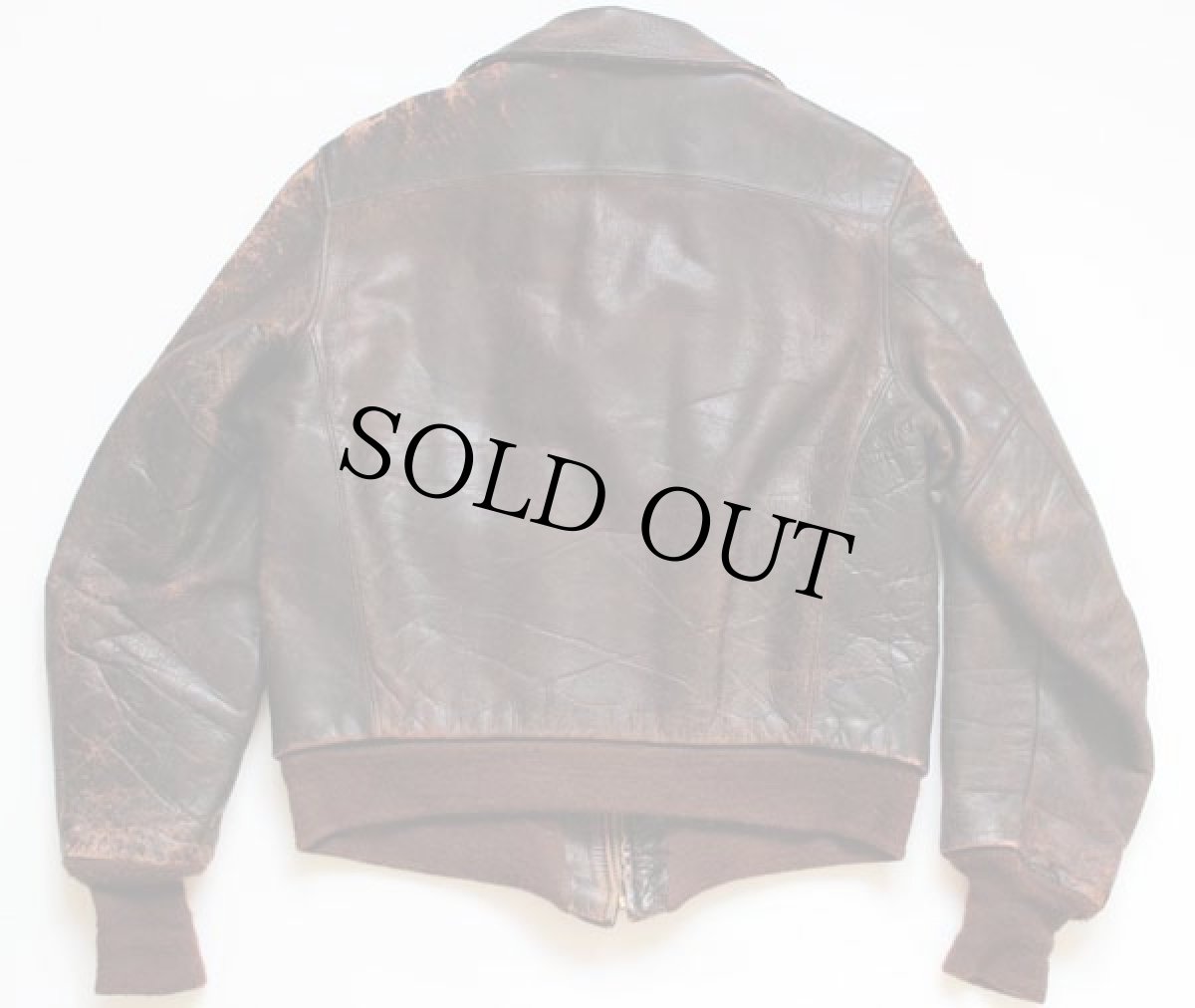 画像2: 50s A-2タイプ フライト レザージャケット (2)