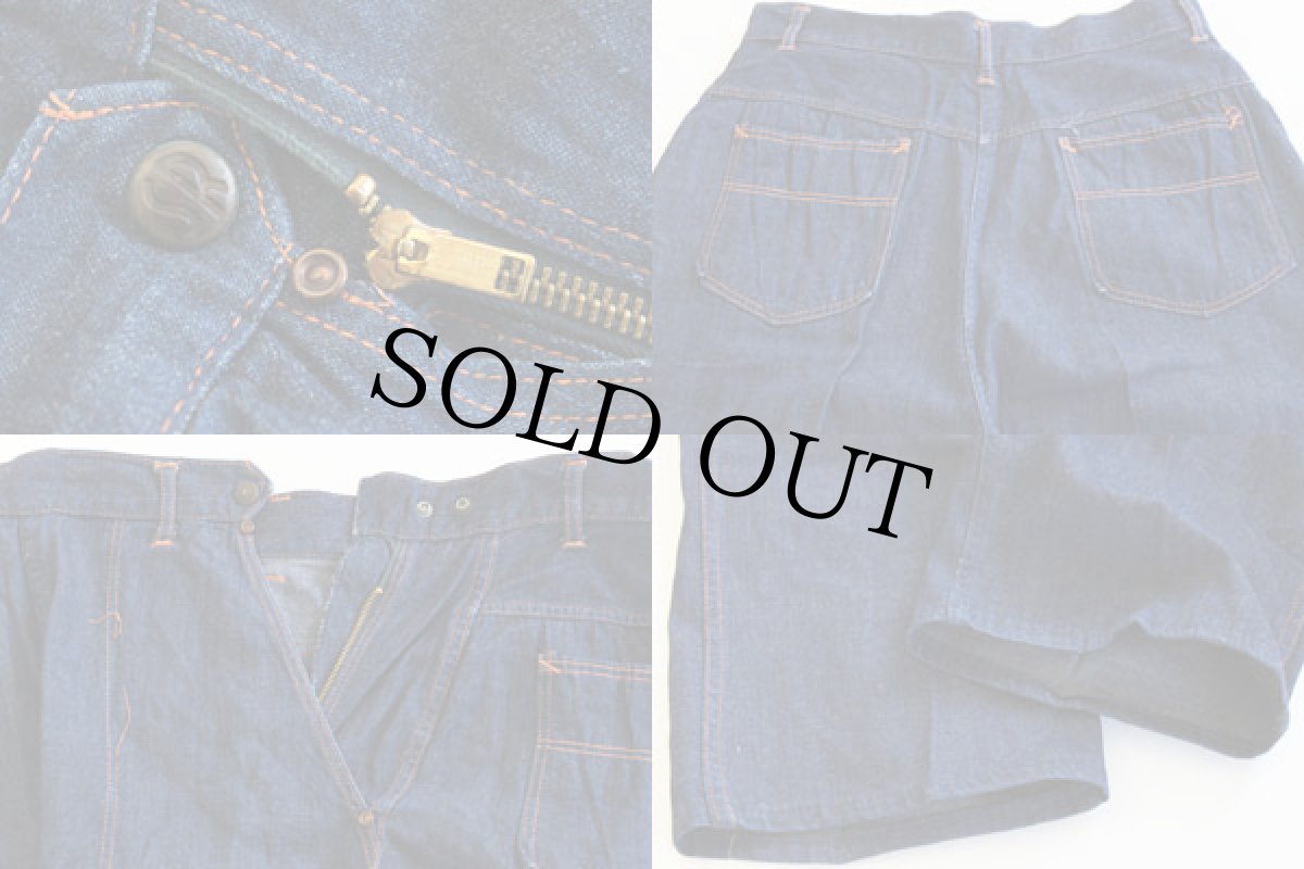 画像3: 60s ストロングリライアブル インディゴ デニム ランチパンツ (3)