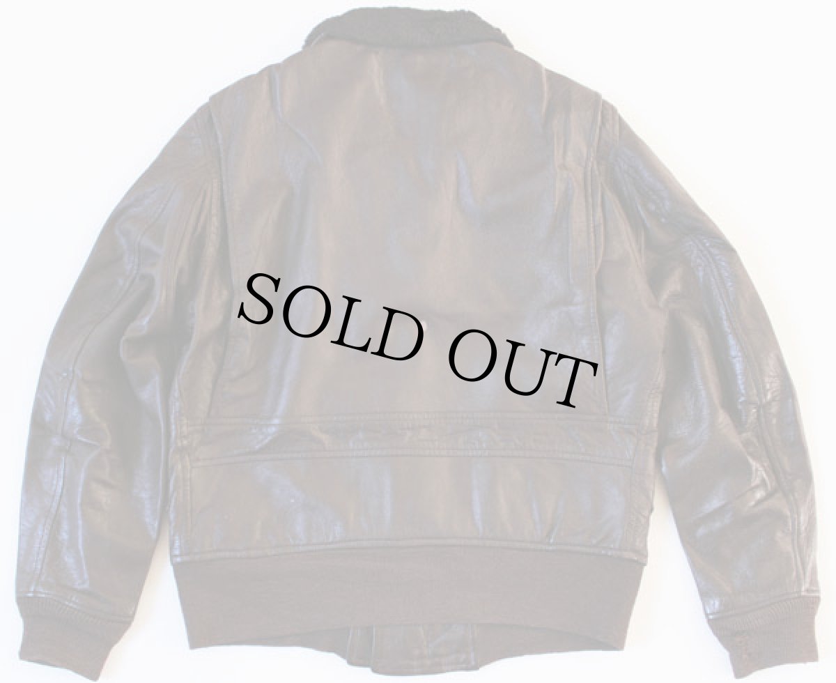 画像2: 70s 米軍 U.S.NAVY G-1 フライト レザージャケット 42 (2)