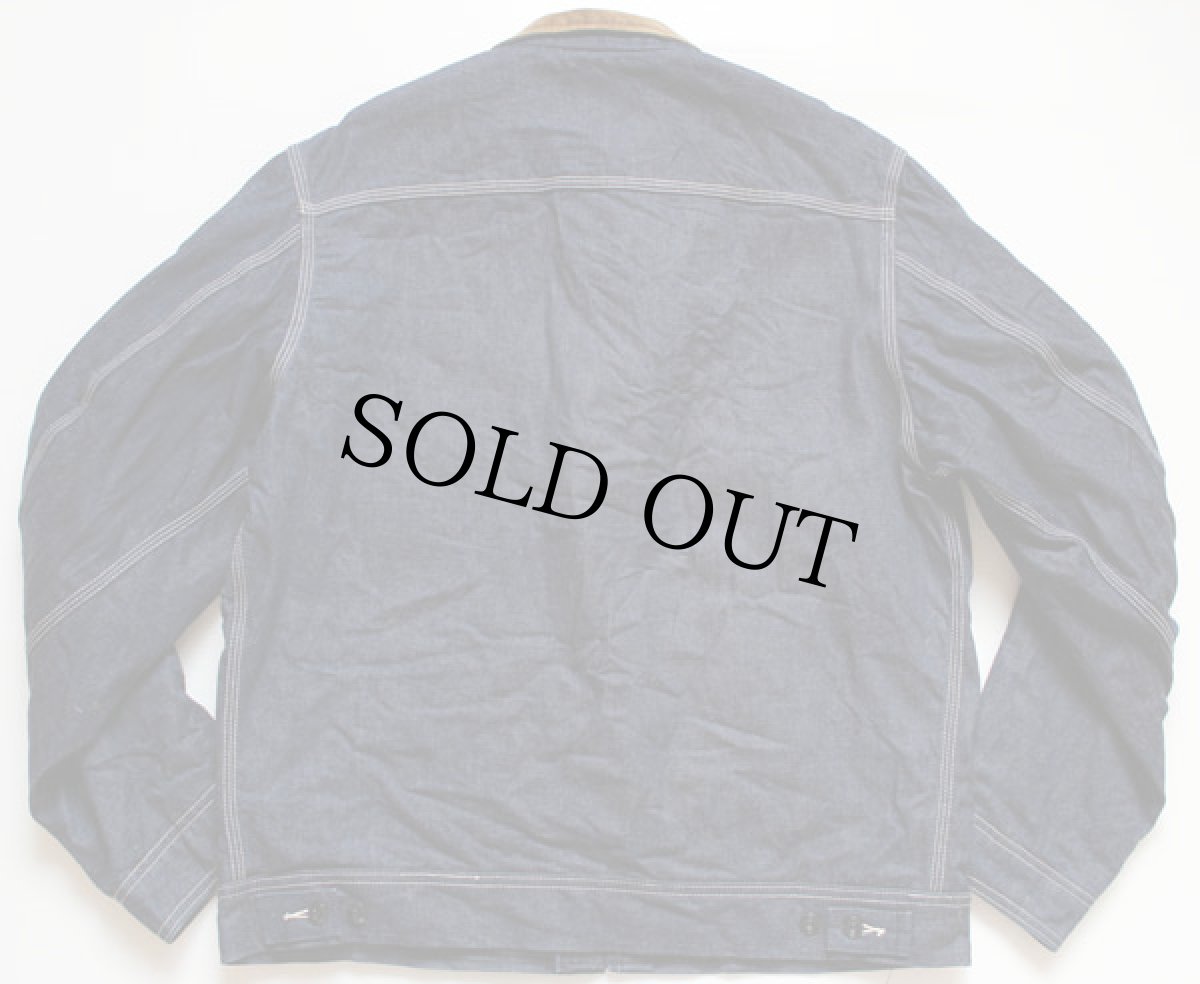 画像2: 70s USA製 Leeリー 91-B キルティングライナー デニム ワークジャケット 42L (2)