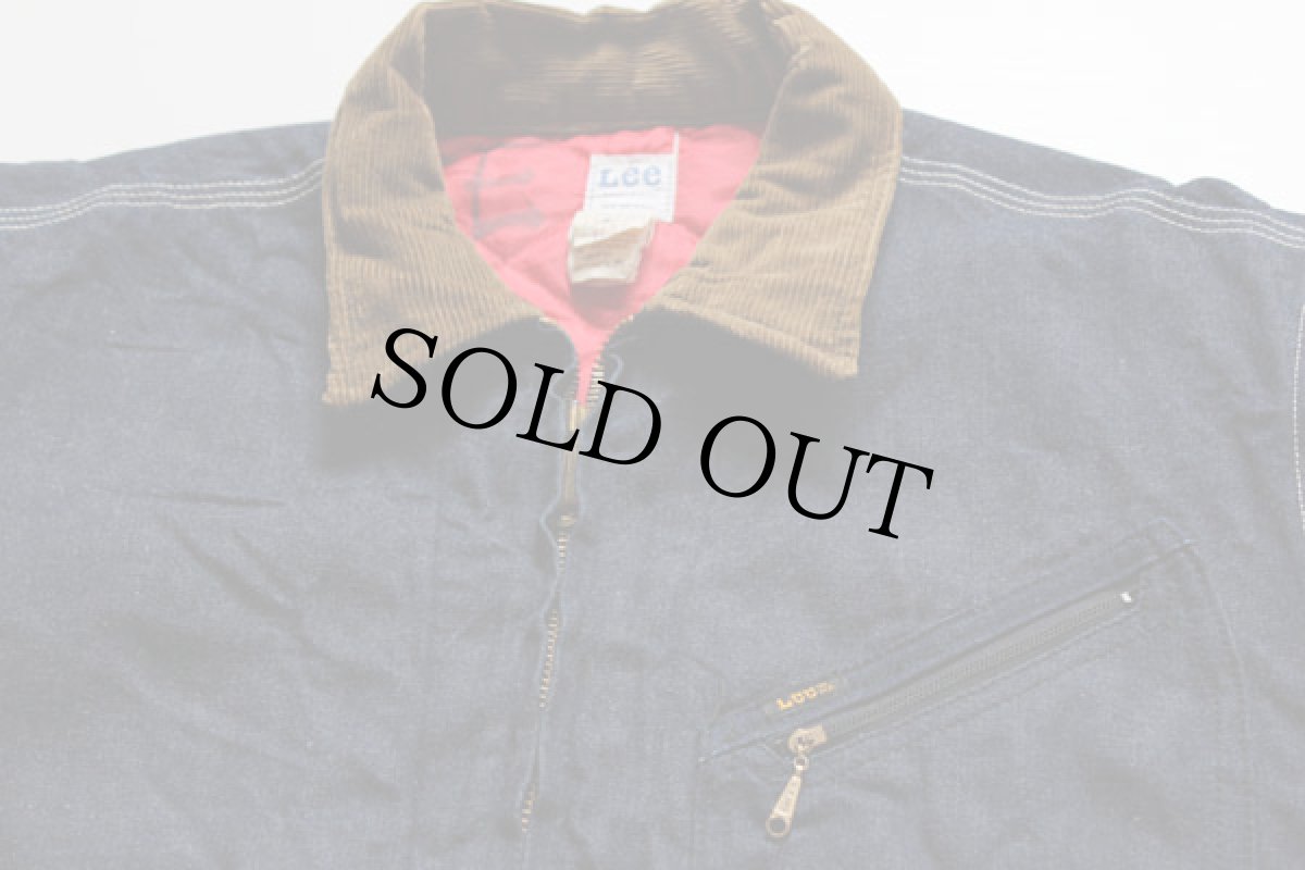 画像3: 70s USA製 Leeリー 91-B キルティングライナー デニム ワークジャケット 42L (3)