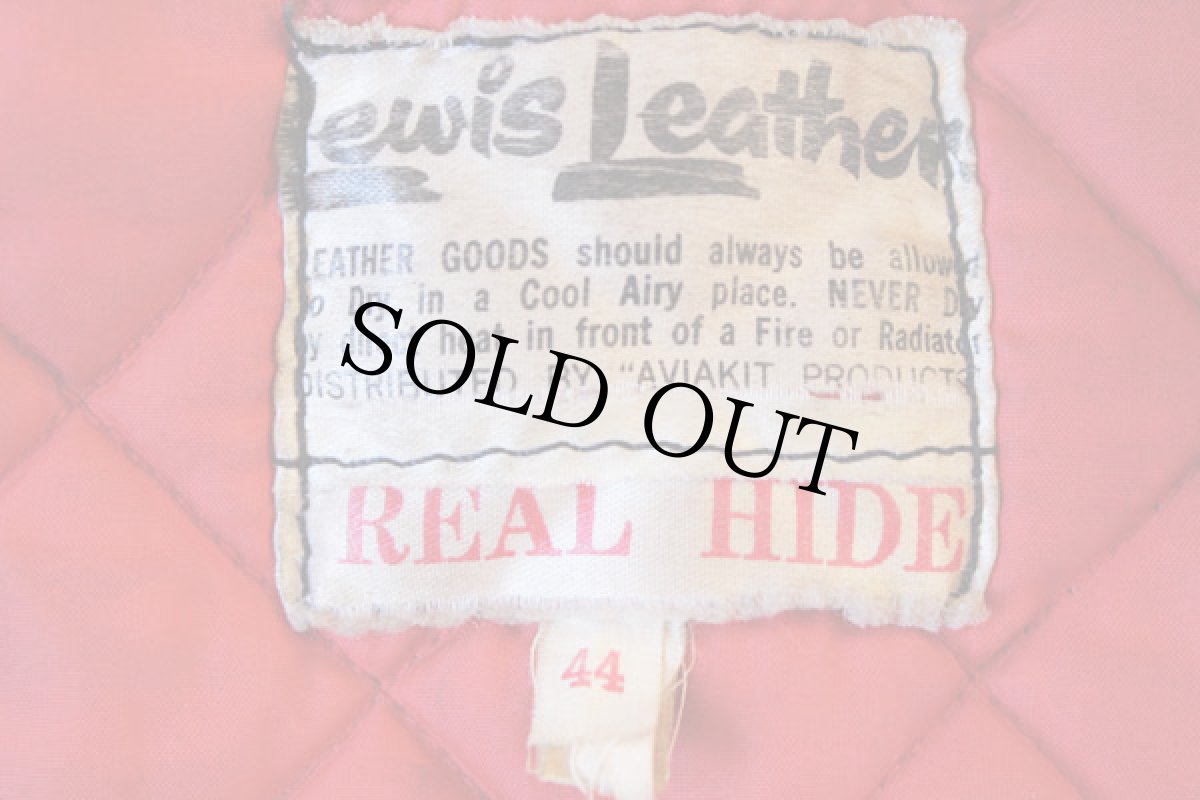 画像3: 70s Lewis Leatherルイスレザー スーパーモンザ 紺44 (3)