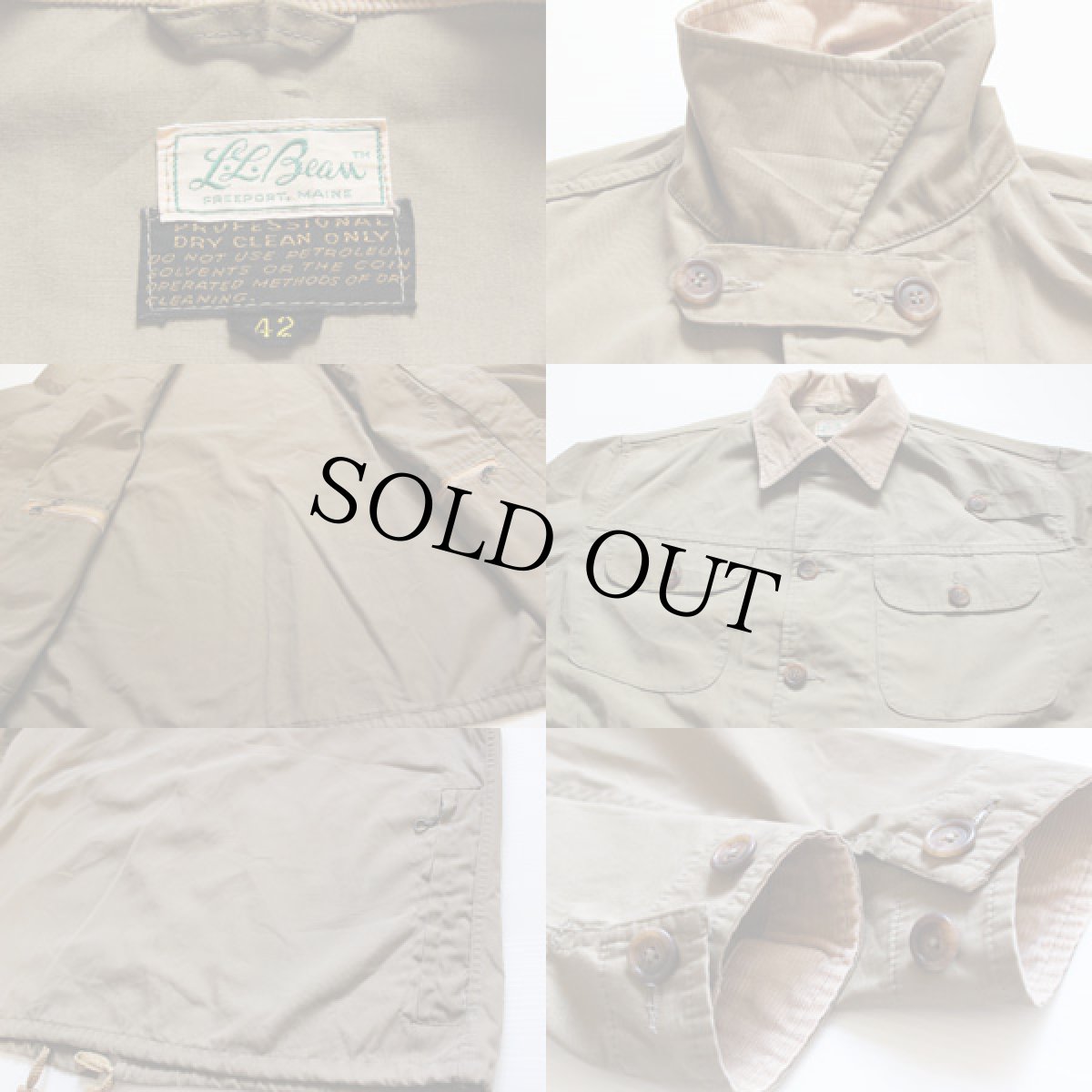 画像3: 70s L.L.Bean 筆記体タグ ワーデンジャケット★フィッシング (3)