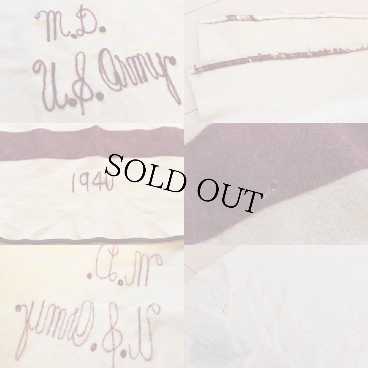 画像3: 40s 米軍 U.S.ARMY ブランケット (3)