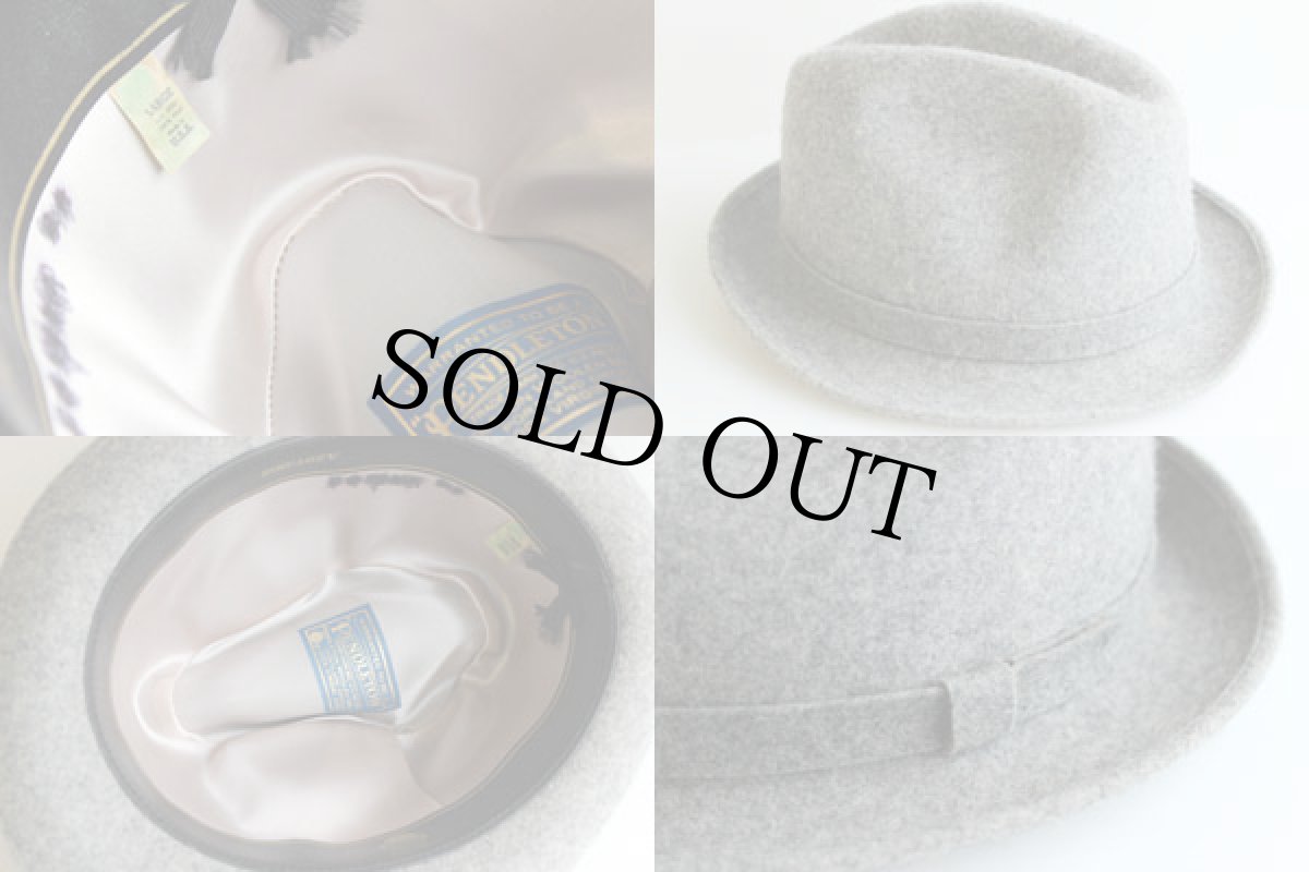 画像3: 80s USA製 PENDLETONペンドルトン ウール フェドラハット 57.5cm (3)