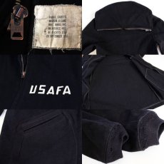 画像3: 60s 米軍 USAFA フェルトパッチ メルトン ウール カデットコート 濃紺 M-XL (3)