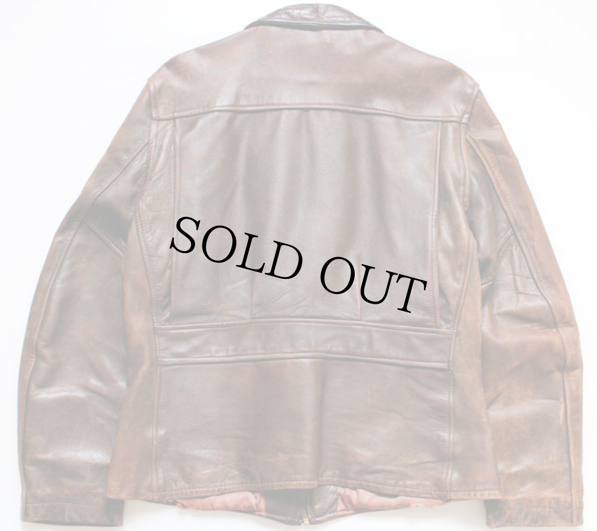 画像2: 40s McGREGORマクレガー ホースハイド レザー スポーツジャケット (2)