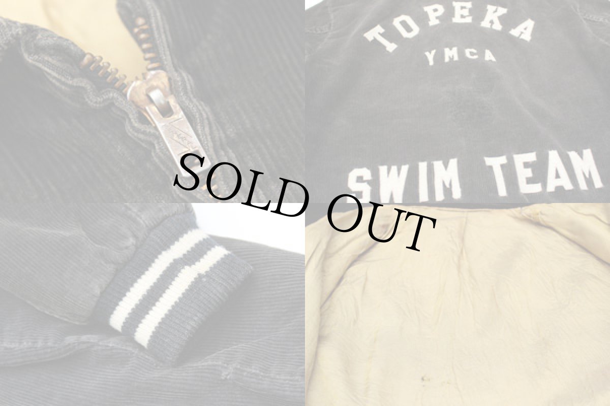 画像3: 60s UNKNOWN YMCA コーデュロイ スポーツジャケット 黒 (3)