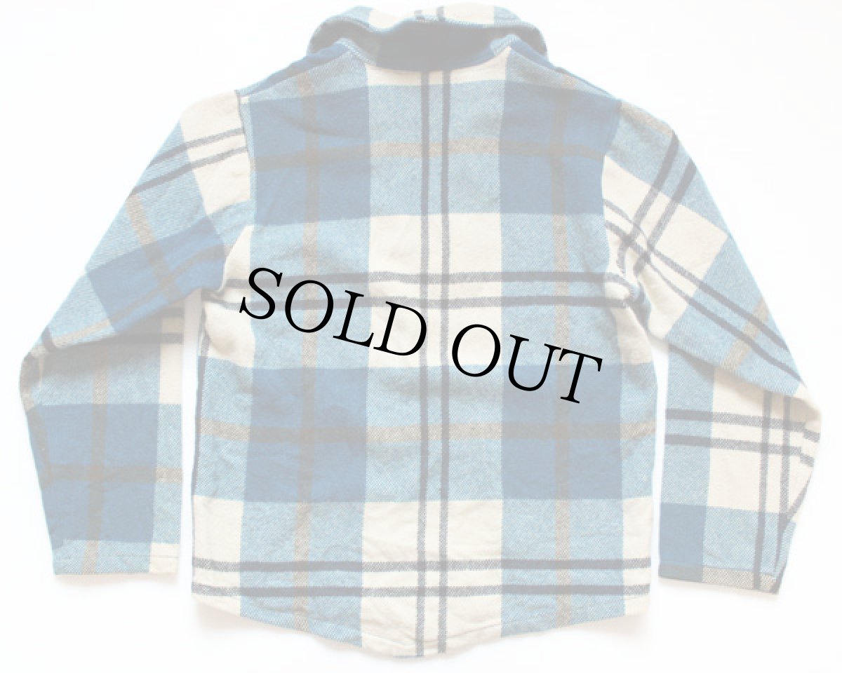 画像2: 50s Woolrichウールリッチ チェック プルオーバー ウールシャツ M (2)