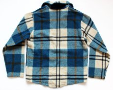 画像2: 50s Woolrichウールリッチ チェック プルオーバー ウールシャツ M (2)