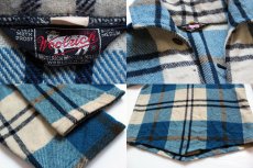 画像3: 50s Woolrichウールリッチ チェック プルオーバー ウールシャツ M (3)