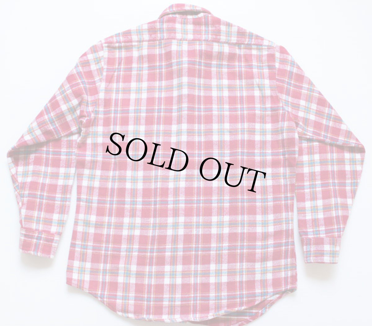 画像2: 70s JCPenney BIGMACビッグマック チェック コットン フランネルシャツ M (2)