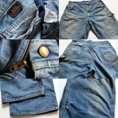 画像3: 60s USA製 Leeリー 191Z JELT DENIMジェルトデニム ペインターパンツ (3)