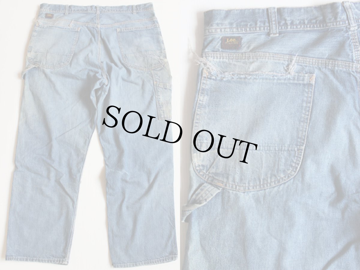 画像2: 60s USA製 Leeリー 191Z JELT DENIMジェルトデニム ペインターパンツ (2)